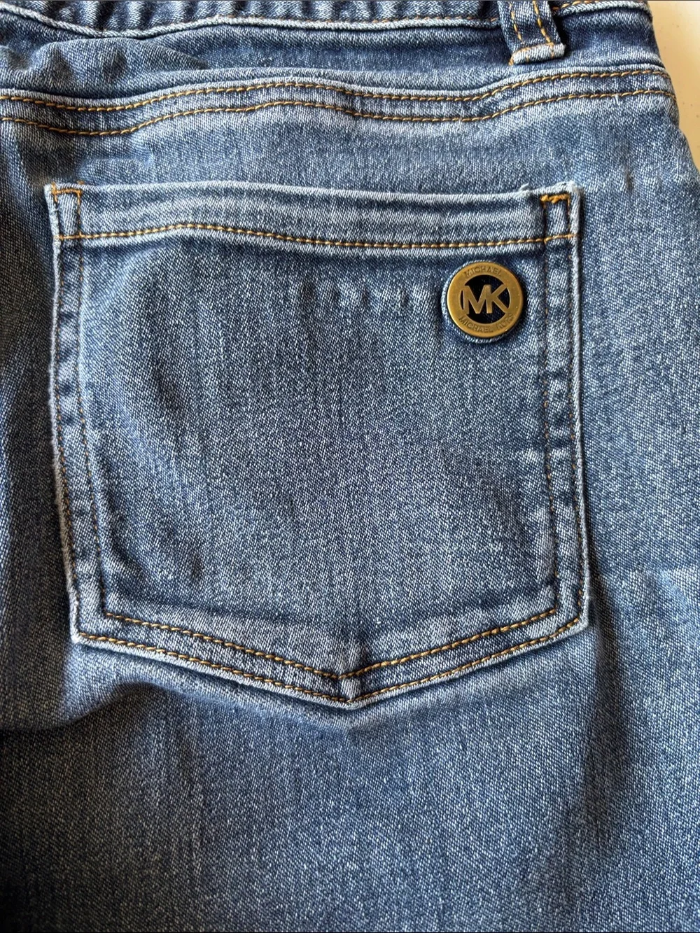 Michael Kors Dark Blue Capri Straight-Leg Women's Jeans Size 8